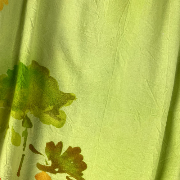 Jams World Pope Pants Womens Medium Floral Cropped Crinkle Pull On Hawaiian - Picture 16 of 16